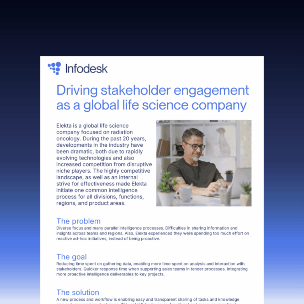 Driving stakeholder engagement as a global life science company