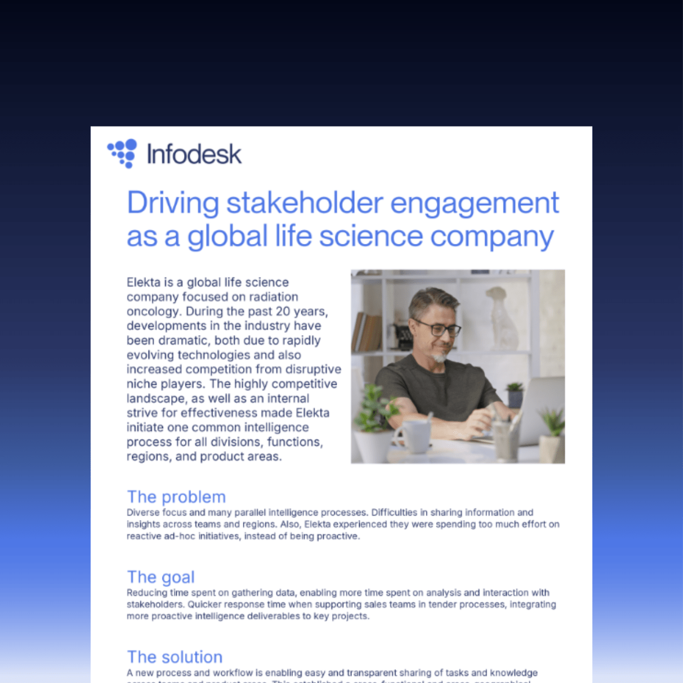 Driving stakeholder engagement as a global life science company