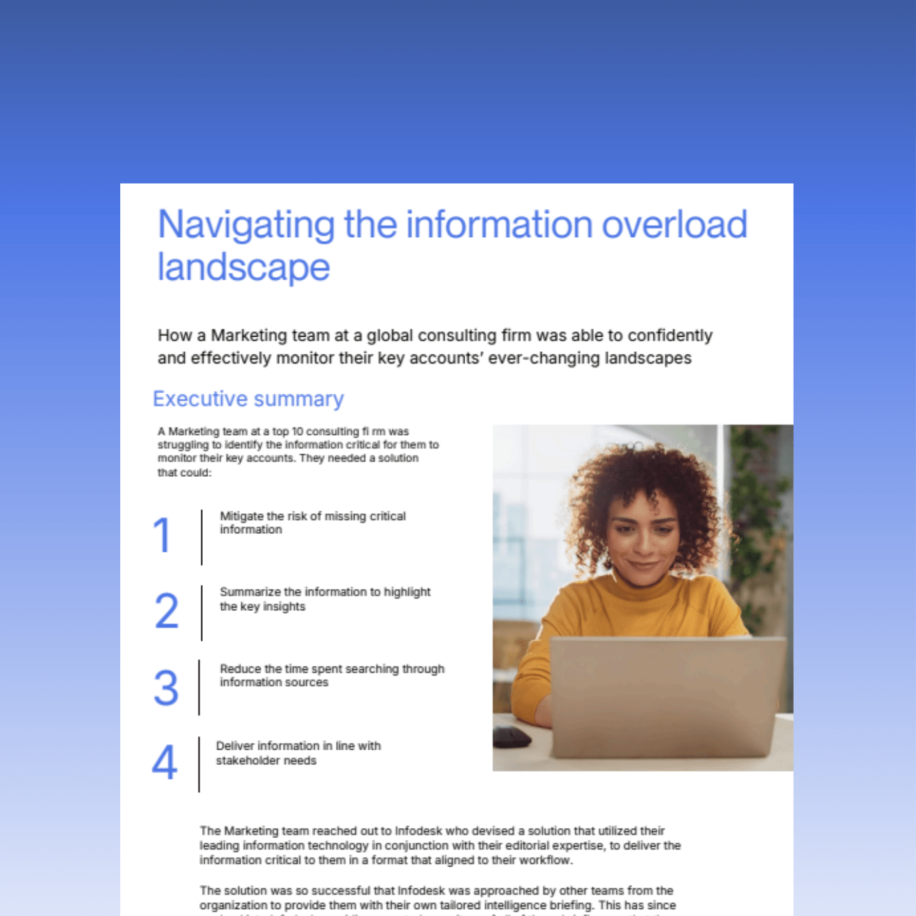 Navigating the information overload landscape