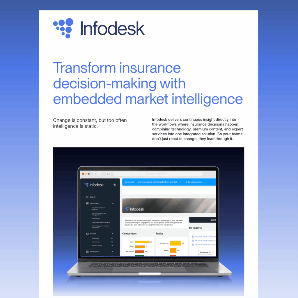 Transform insurance decision-making with embedded market intelligence