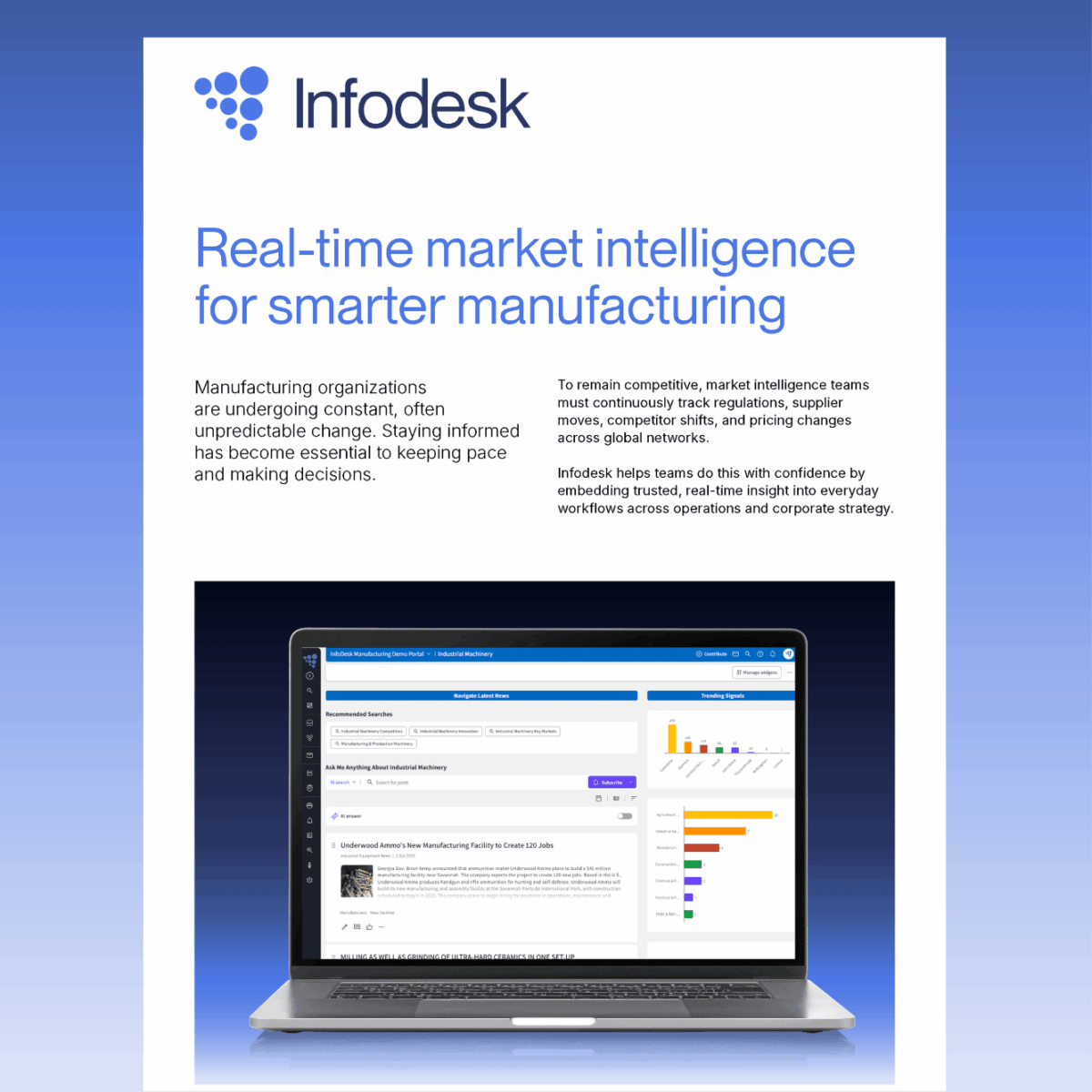 Real-time marketing intelligence for smarter manufacturing