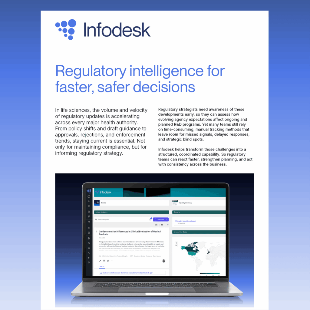 Regulatory intelligence fo faster, safer decisions