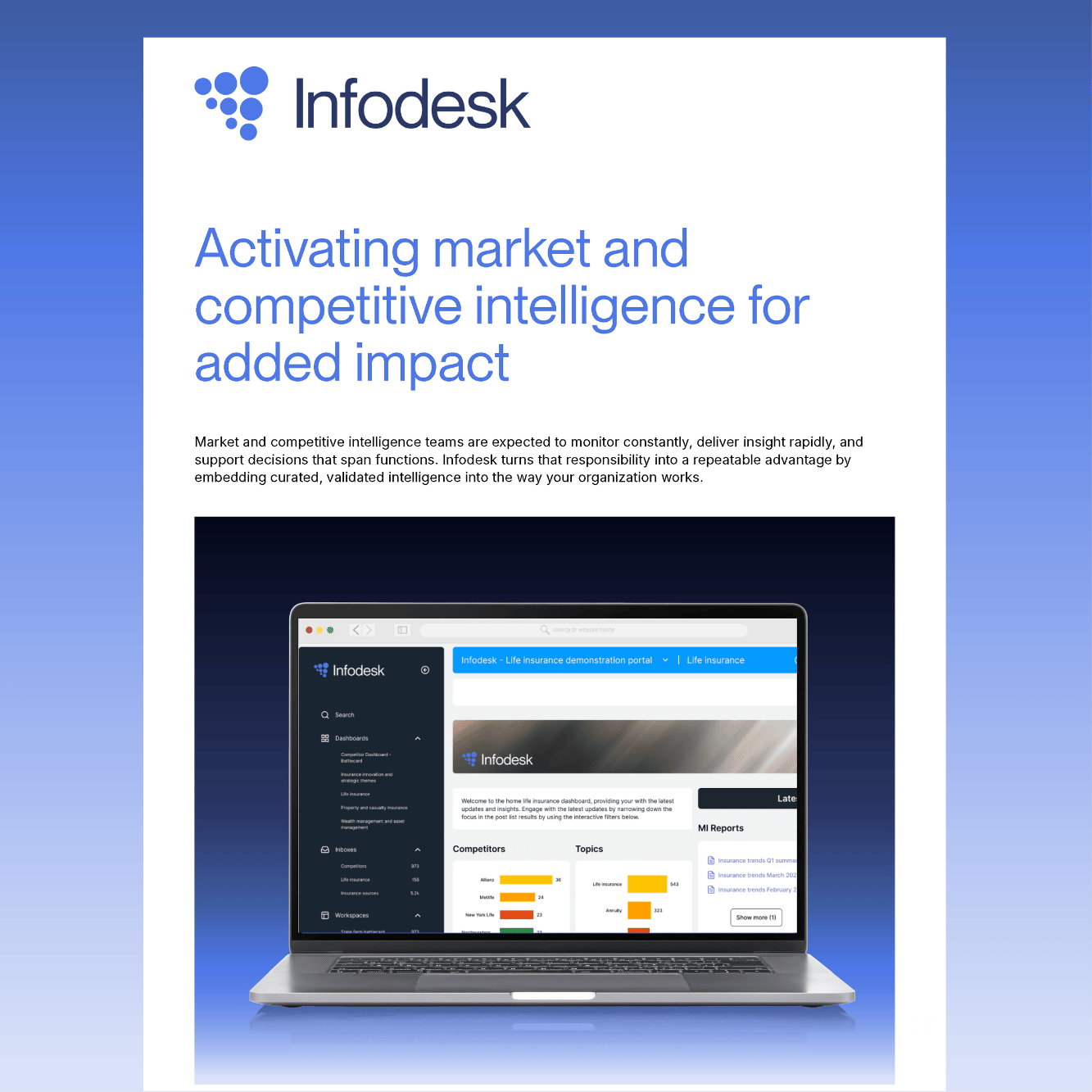 Activating market and competitive intelligence for added impact