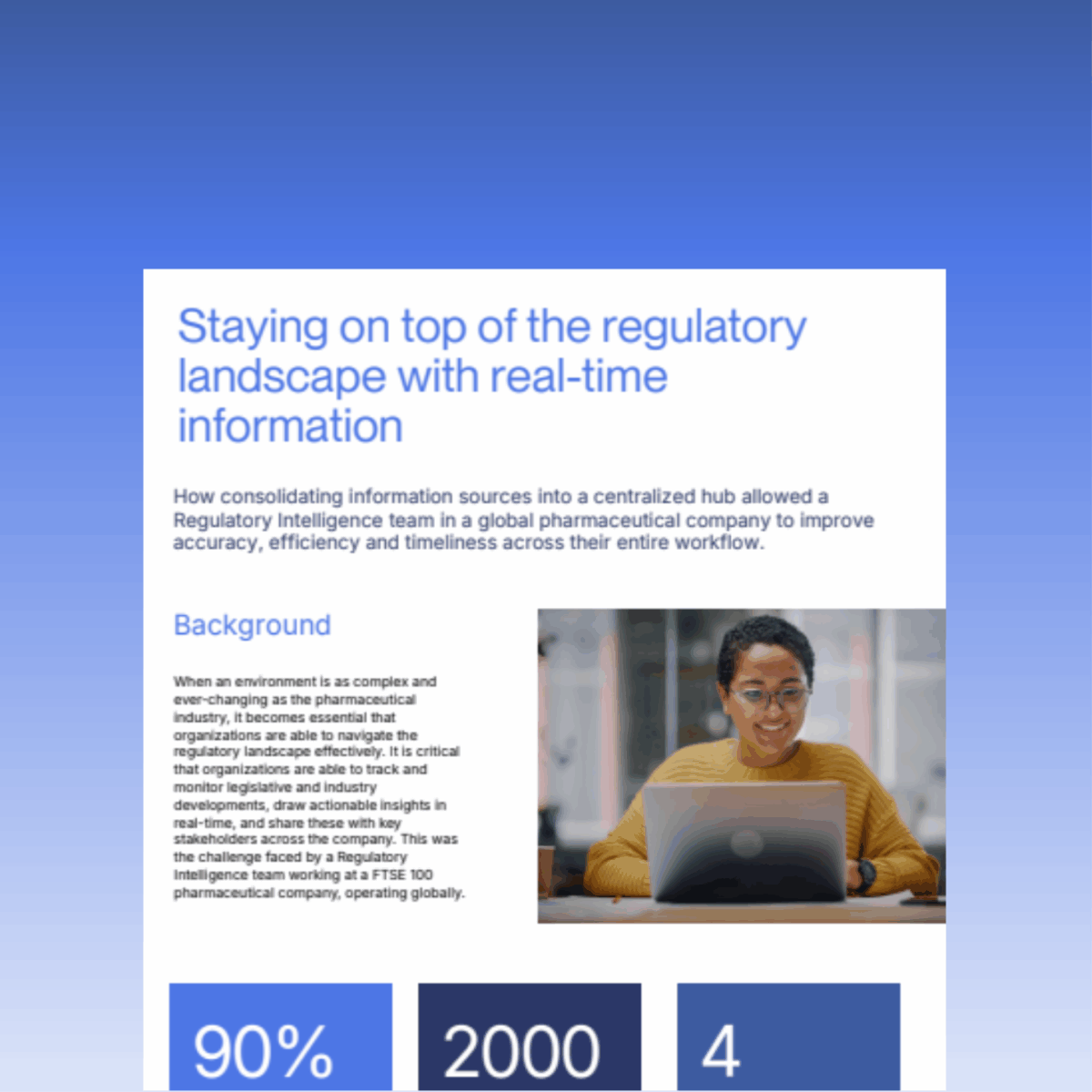 Staying on top of the regulatory landscape with real-time information