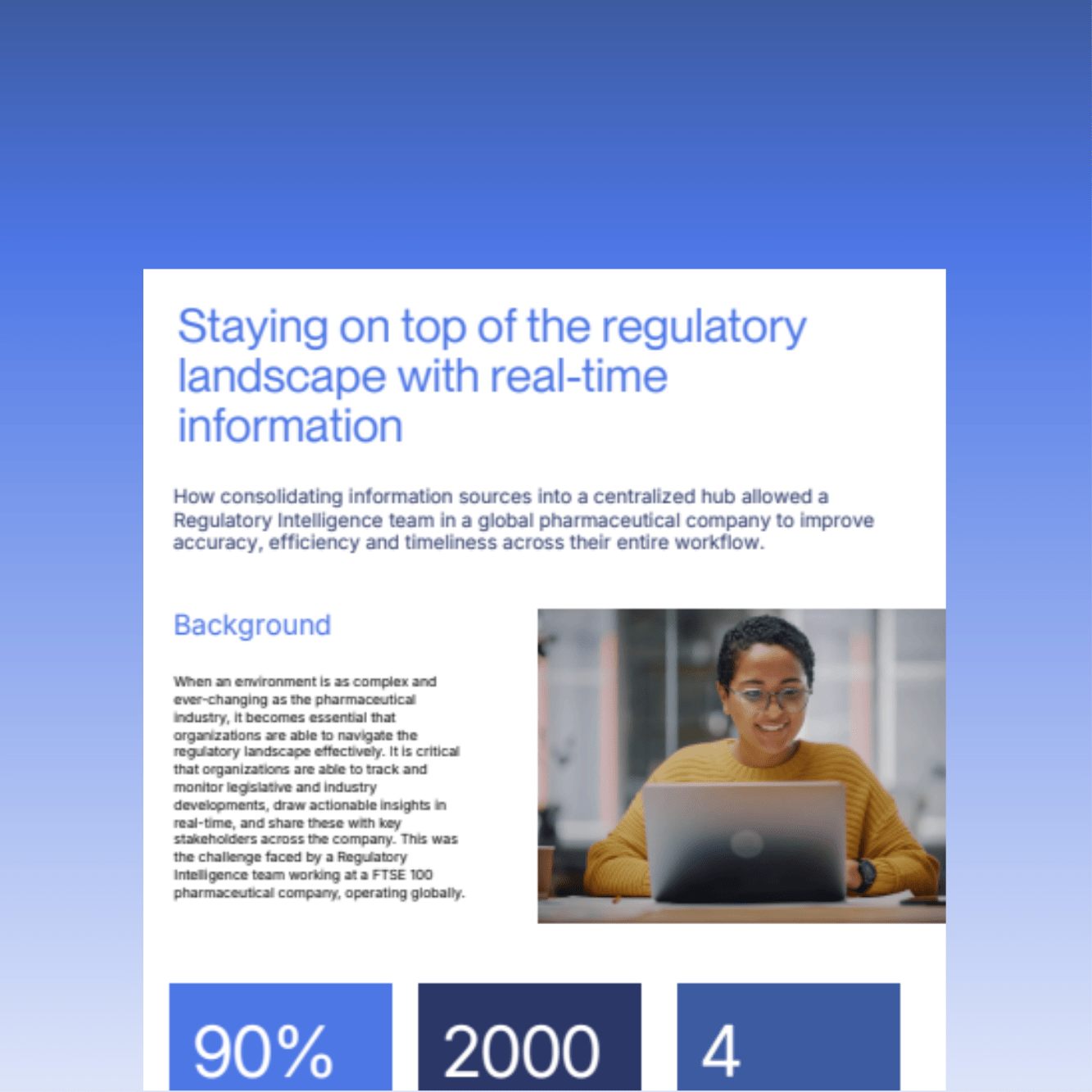 Staying on top of the regulatory landscape with real-time information