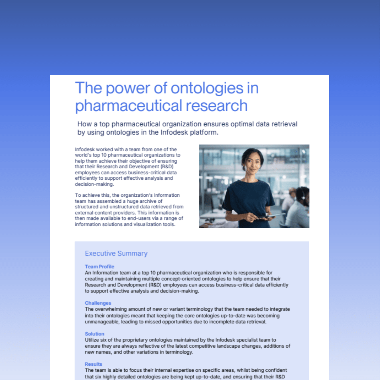 The power of ontologies in pharmaceutical research